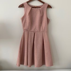 Copper key blush midi pink dress.